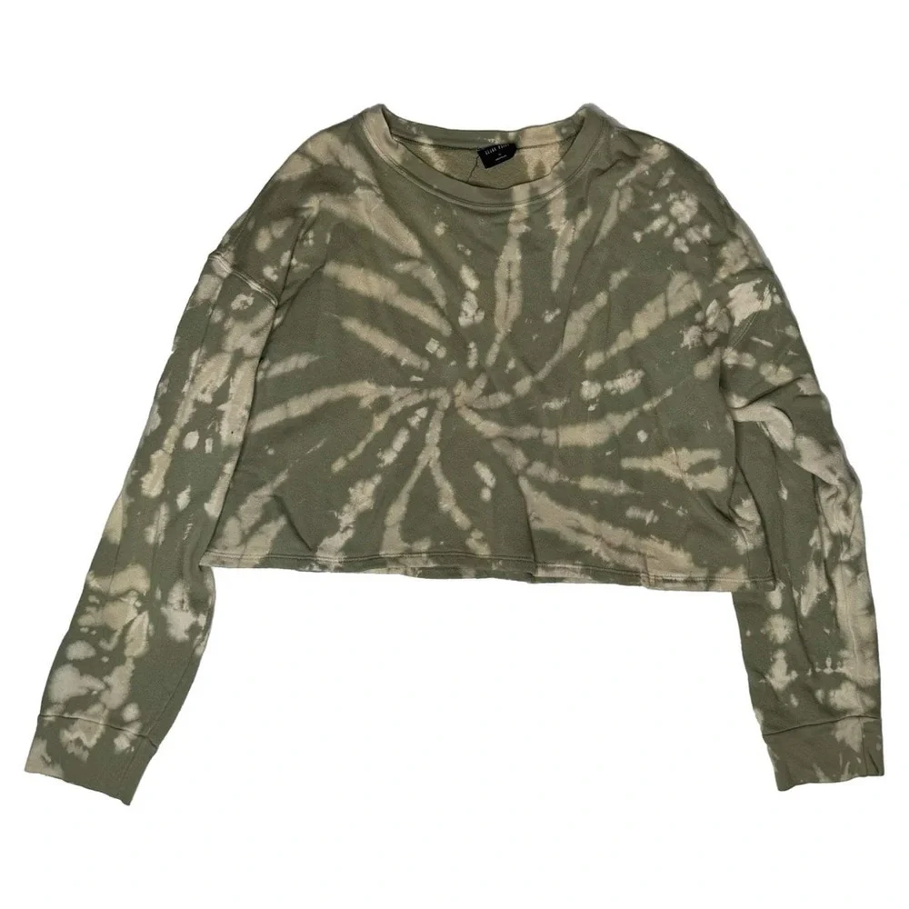 Blank Paige Cropped Tie Dye Sweatshirt Size M - Picture 1 of 7